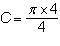 The diameter of a circle is 4cm.which equation can be used to find its circumference/