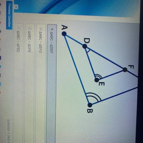 Name the similar triangles  There’s a C on top of the triangles by the way ..  but please help need