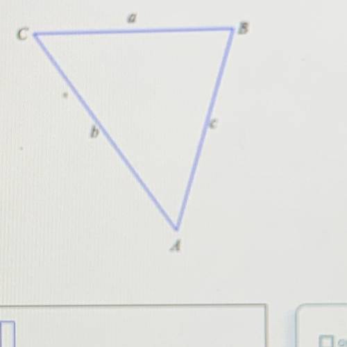 Consider a triangle ABC like the one below. Suppose that C=113°, a=60, and b=9. (The figure is not d