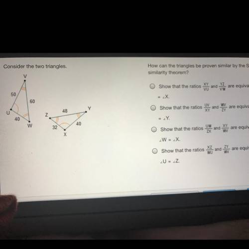 How can the triangles be proven similar by the SAS similarity theorem
