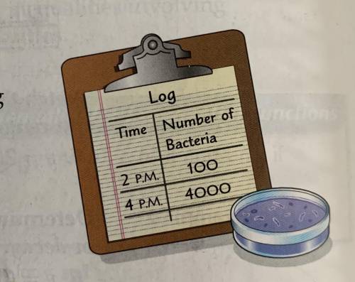 Brainliest answer + 60pts!!The number of bacteria in a colony is growing exponentially:34. Write an