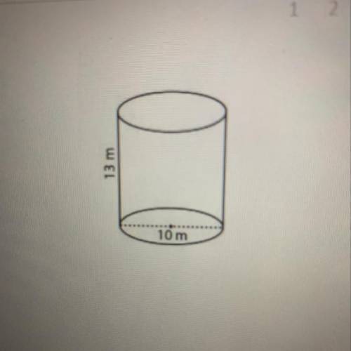 Find the exact volume of the cylinder