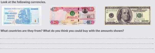 What countries are they from? What do you think you could buy with the amounts shown?