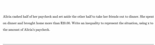 What would the inequality be ?