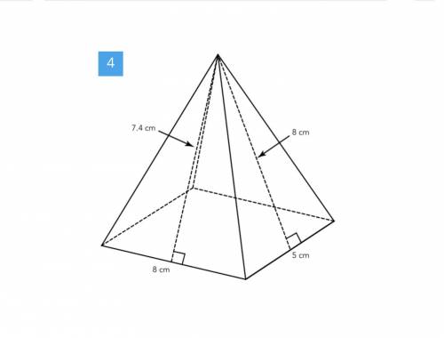 Calculating surface Area of Pyramids.