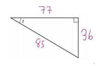 Geometry Help~! Find the measure of angle t. Round your answer to the nearest hundreth. A) 20.94  B)