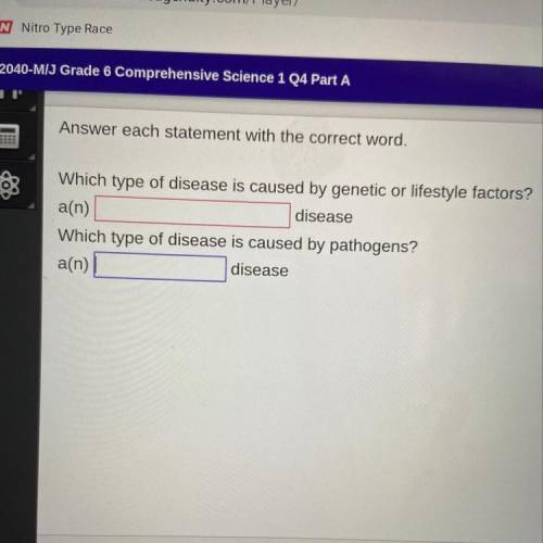 Which type of disease is caused by pathogens a ____ disease