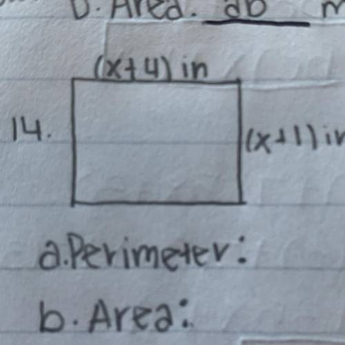 Can someone help me solve this I need to find the perimeter and area