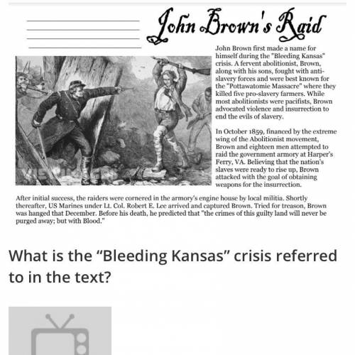 What is the “bleeding Kansas”referred time in the text