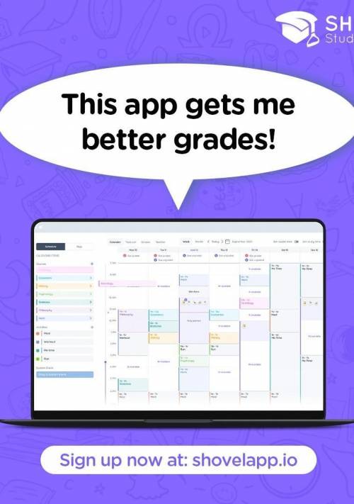 Hi Everyone, Download Shovel, it is very beneficial for organising your revision timetable!