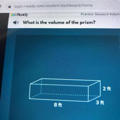 What is the volume of the prism?