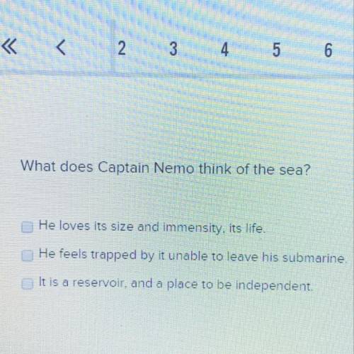 What does Captain Nemo think of the sea?