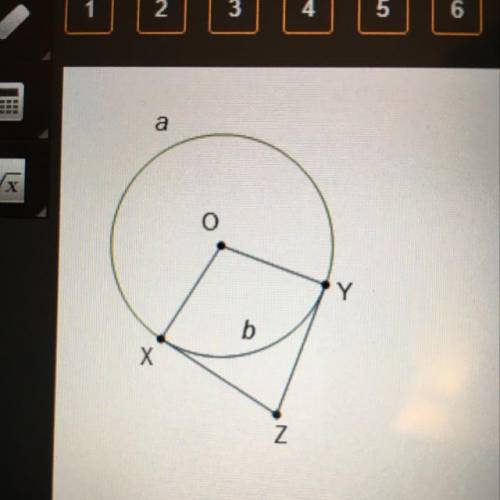 Which equation is correct regarding the diagram of circle O? m m m m