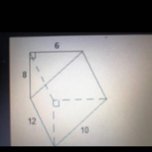 Which could be the area of one face of the triangular prism? Select three options. 24 square units 4