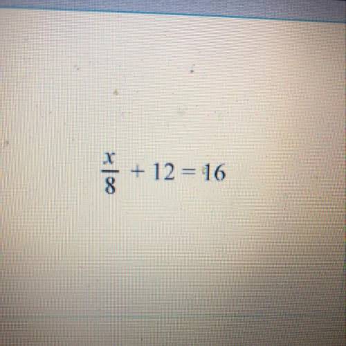 Solve the equation. NEED HELP ASAP!!!