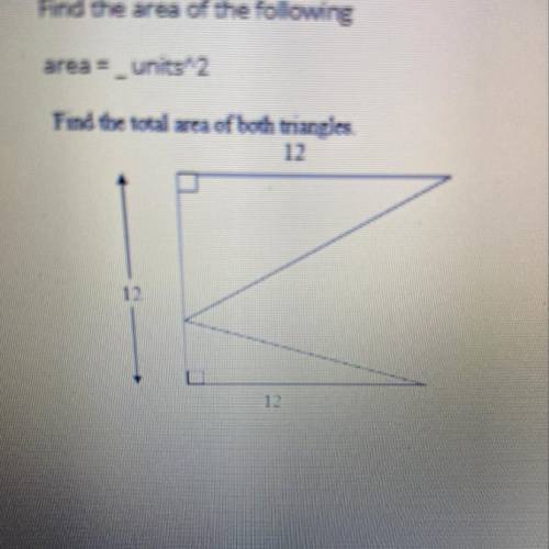 I need to know how to find the area for this problem