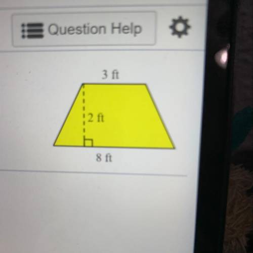 What’s the area of the trapezoid?