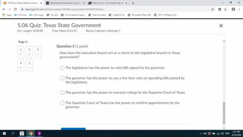how does the executive branch act as a check on the legislative branch in texas government