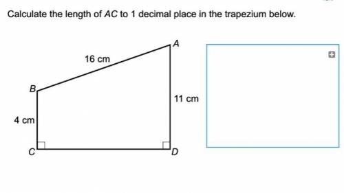 Calculate Line AC showing working to 1dp
