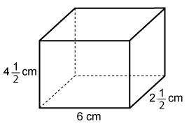What is the volume of the prism?Enter your answer in the box as a mixed number in simplest form.