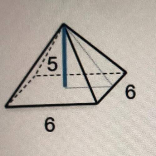 Find the volume of the pyramid below. Enter your answer as a number with no units.
