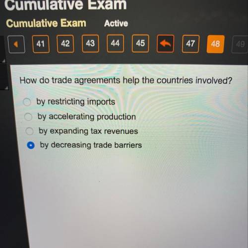 How do trade agreements help the countries involved?