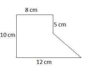 Find the area of the figure. A) 41 cm2  B) 90 cm2  C) 95 cm2  D) 100 cm2
