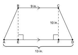 1. Find the area of the trapezoid. Show your work and explain how you solved using First, Next, and