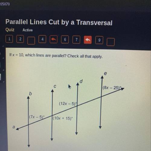 Which lines are parallel ?