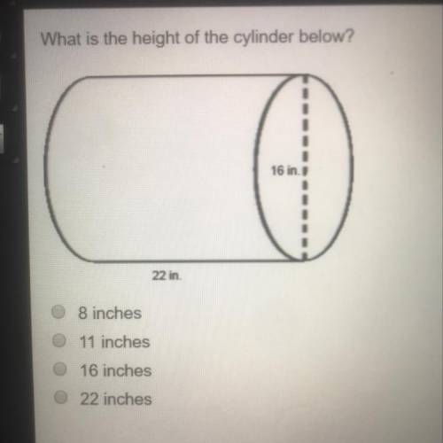 TIME LIMIT  1 PIC INCLUDED 12 pts What is the height of the cylinder below?