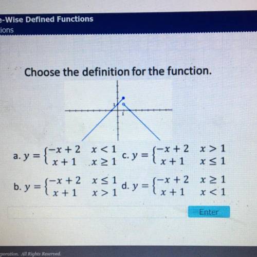 Choose the definition for the function. please help i’ve been ignored almost every time. any help is
