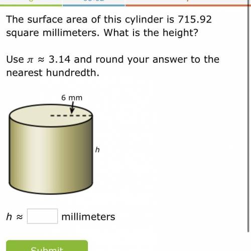 What is the height if the cylinder?