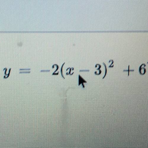 What is the maximum for the equation