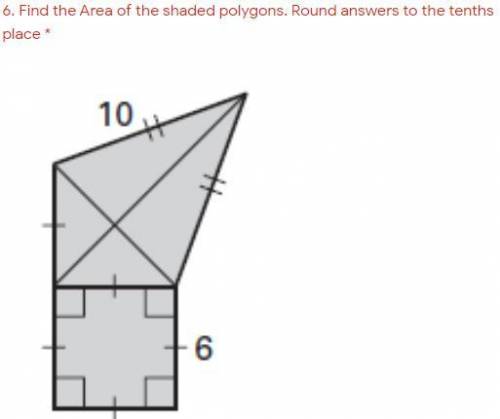 Find the perimeter of the shaded polygons.