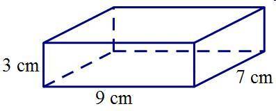 Calculate the volume of the rectangular prism.