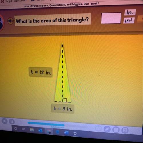 What is the area of this triangle? i need answers asappp