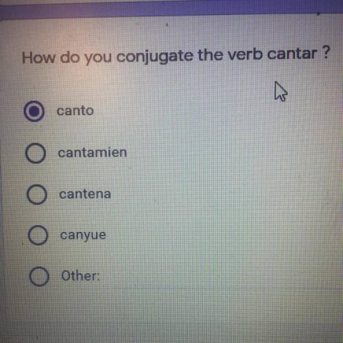 How do you conjugate the verb cantar