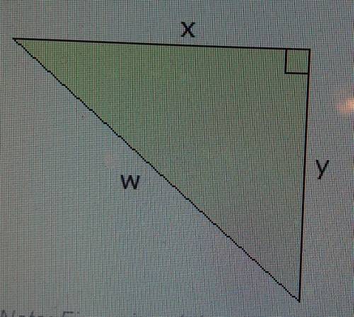 If x = 48 cm and y = 55 cm, what is the length of w?A. 77 cmB. 37 cmc. 103 cmD. 73 cm