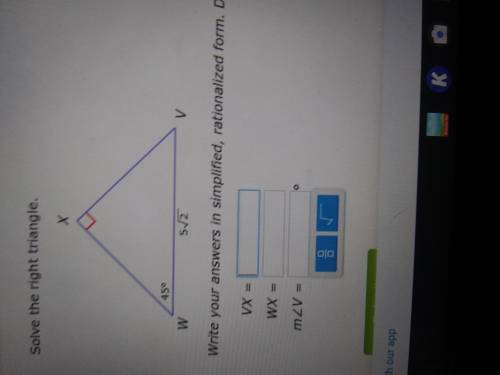 How do I solve a special right triangle