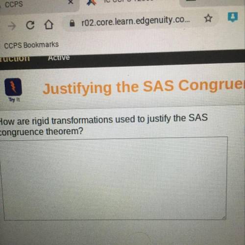 How are rigid transformations used to justify the SAS congruence theorem?