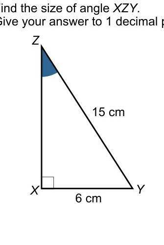 Find the size of angle XYZ give your answer 1 decimal place