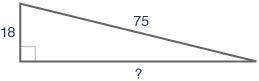 Find the length of the unknown side. Round your answer to the nearest tenth. (4 points)Group of answ