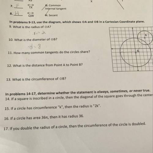 Geometry 14-17 please help in photo