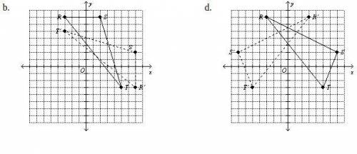 Use matrices to determine the coordinates of the vertices of the reflected figure. Then graph the pr