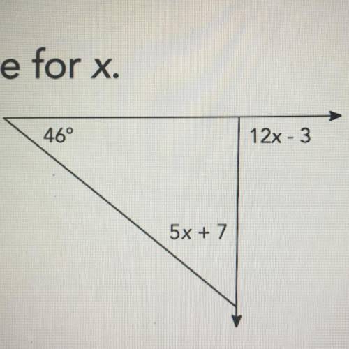 Solve for x please ????
