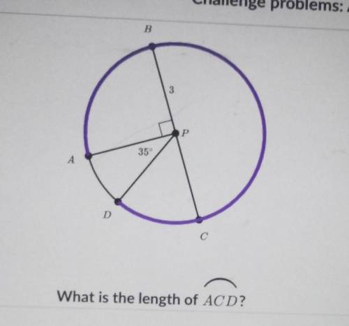 In the figure below BC is a diameter of circle P. The length of BP is 3 units