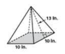 Find the volume and surface area of these.