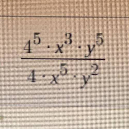 Help me pls ASAP !! I just need the simplified exponent
