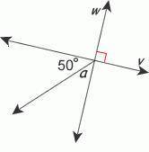 Find the measurement of angle a. ∠a =