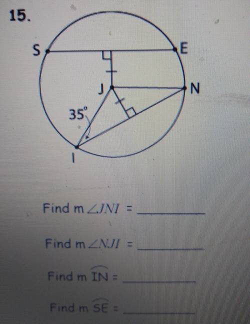 J is center of circlePls show how you got the answer :)